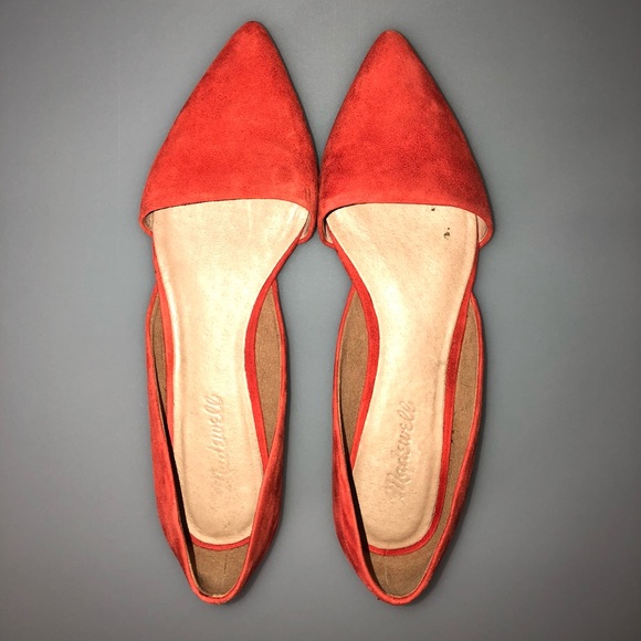 Madewell Shoes - Madewell Lydia Flats in Color Thai Chili sz 8 1/2